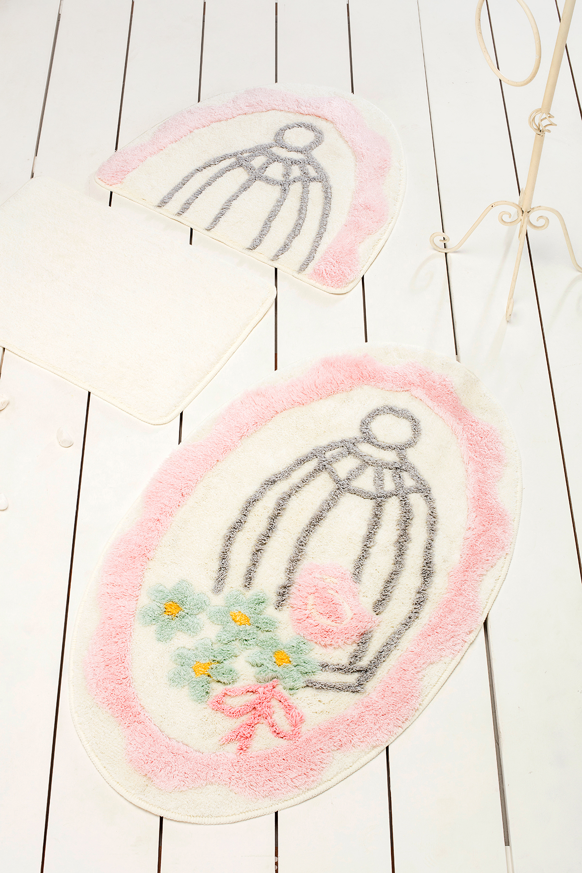 Килимок для ванни Chilai Home Sweet Bird Pink