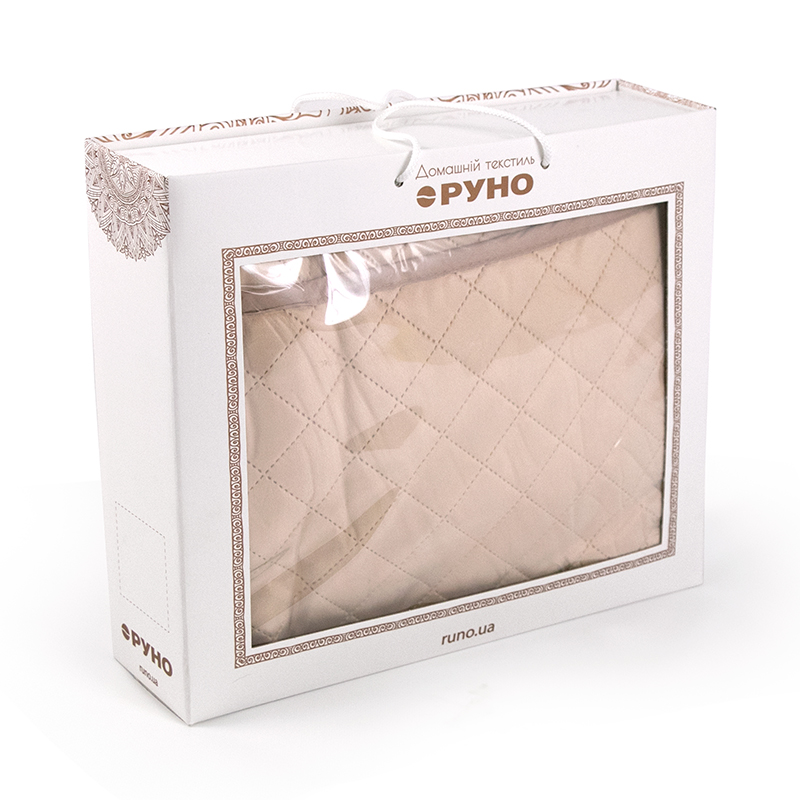 Покривало стьобане Руно Beige ромб