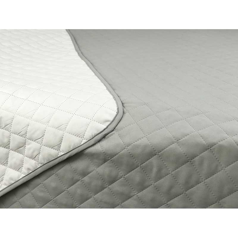 Покривало стьобане РУНО White Grey