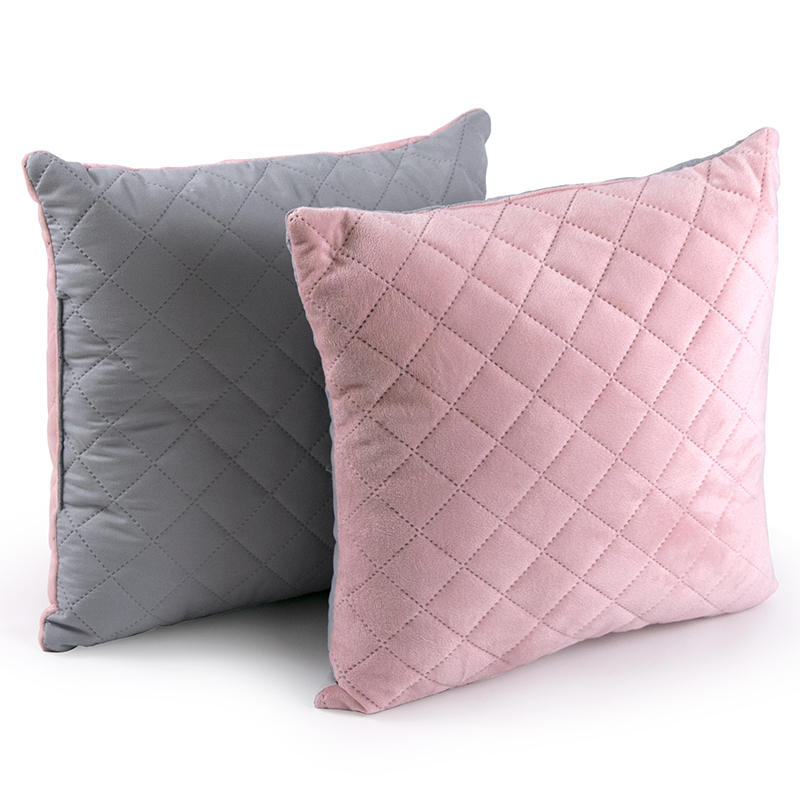Подушка декоративна РУНО Pink and Grey ромб