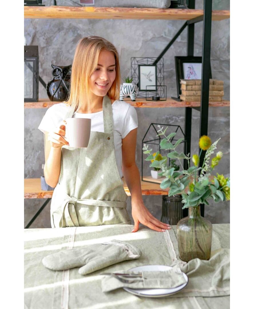 Доріжка на стіл Прованс HYGGE Boa хаки
