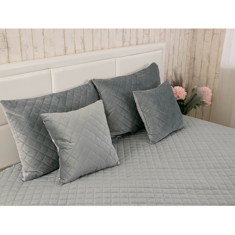 Подушка декоративна РУНО Dark Grey ромб