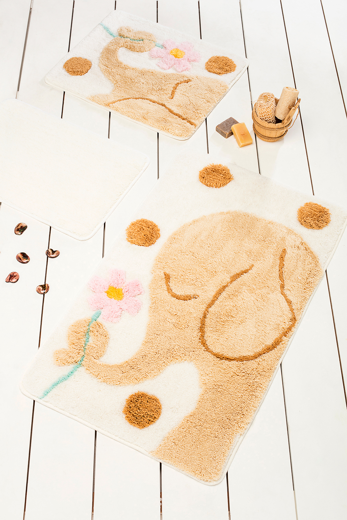 Килимок для ванни Chilai Home Buyuk Fil Coffee