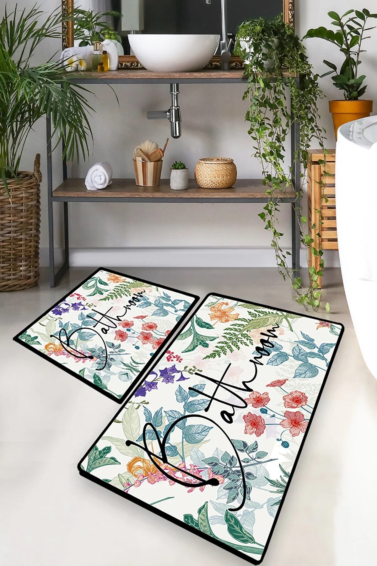 Коврик Chilai Home GREEN IN FLOWER DJT 2Lİ