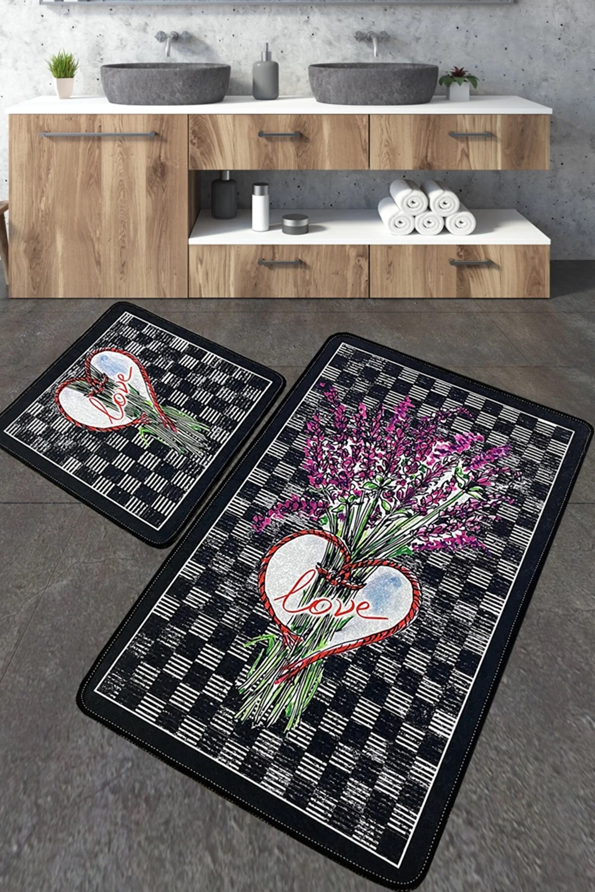 Коврик Chilai Home LEVAN BANYO HALISI DJT 2Lİ