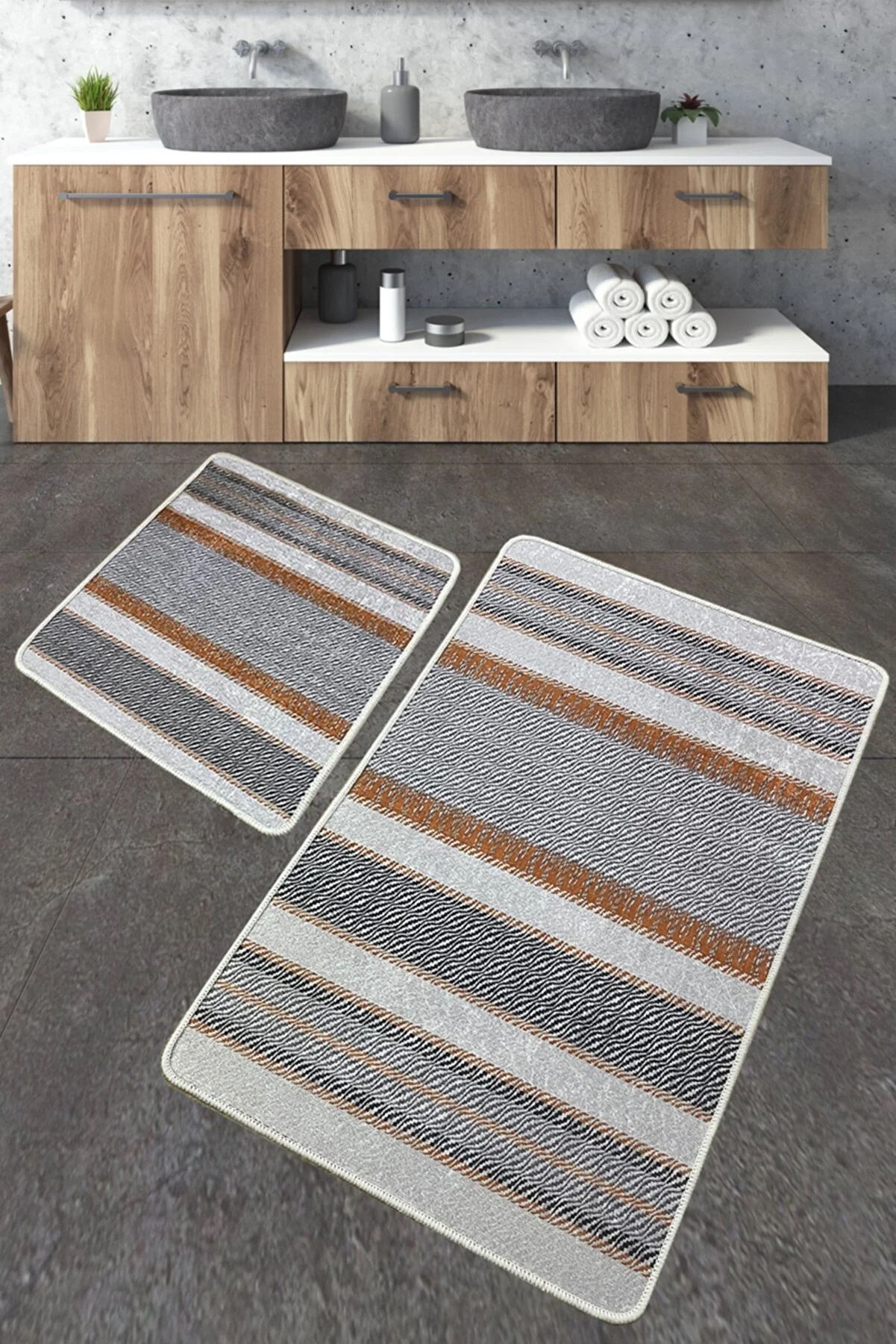 Коврик Chilai Home BENVER BANYO HALISI DJT 2Lİ
