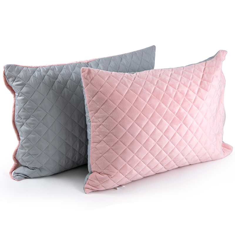 Чохол на подушку РУНО Pink and Grey ромб