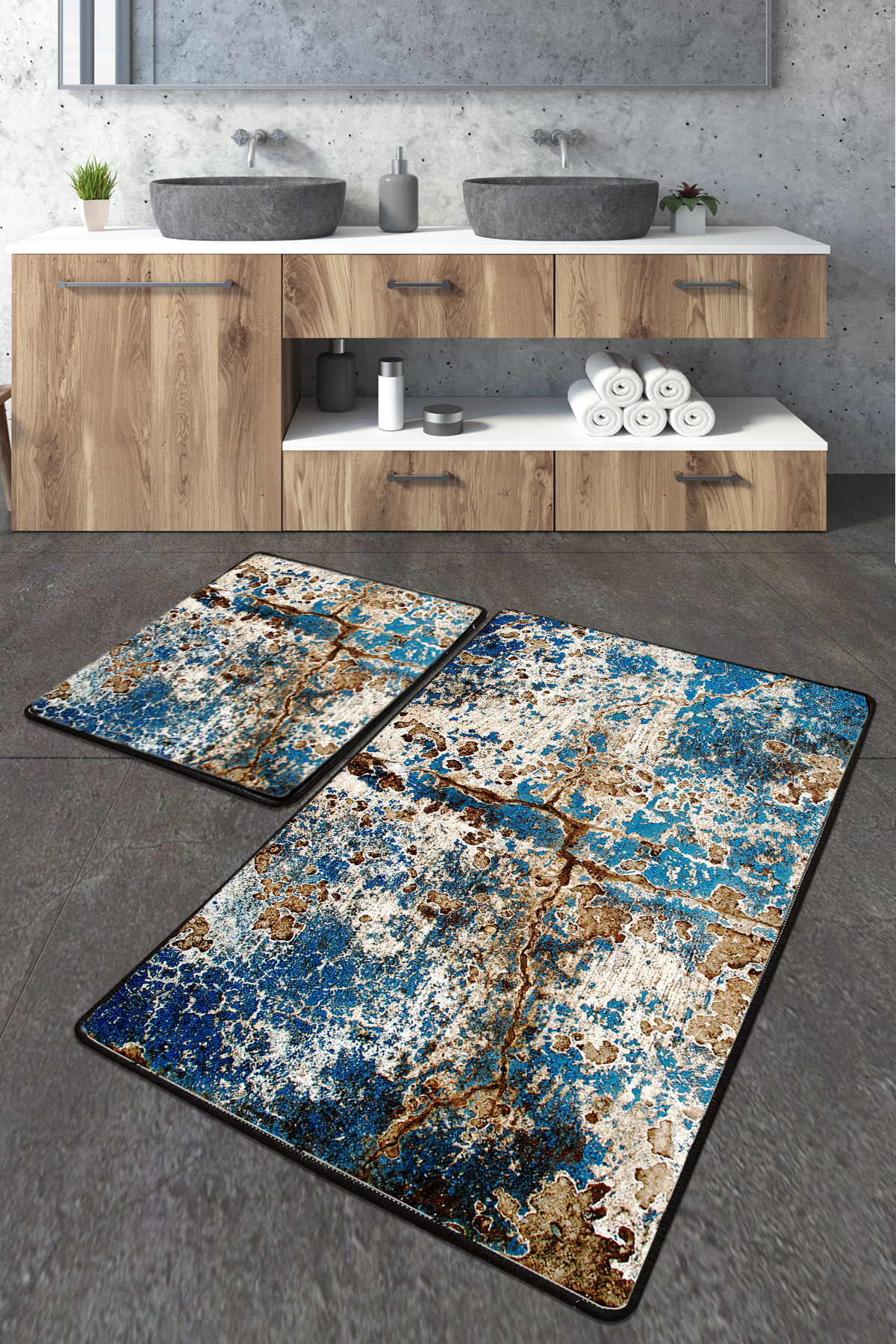 Килимки для ванни Chilai Home BE LOST BANYO HALISI DJT 50х60 см., 60х100 см.