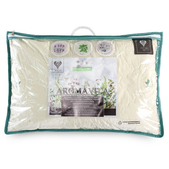 Подушка IDEIA Aromavita з гречаною лузгою