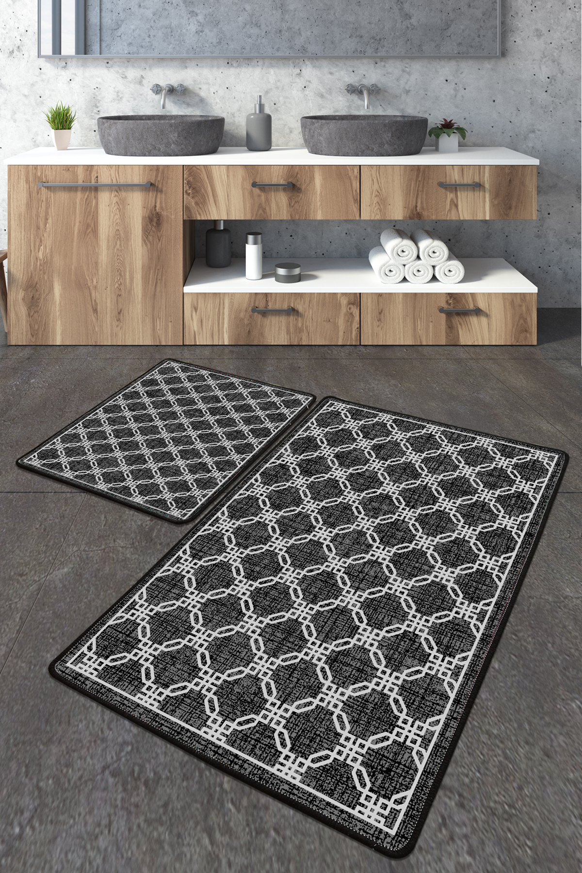 Килимки для ванни Chilai Home CHAIN BANYO HALISI DJT 50х60 см., 60х100 см.