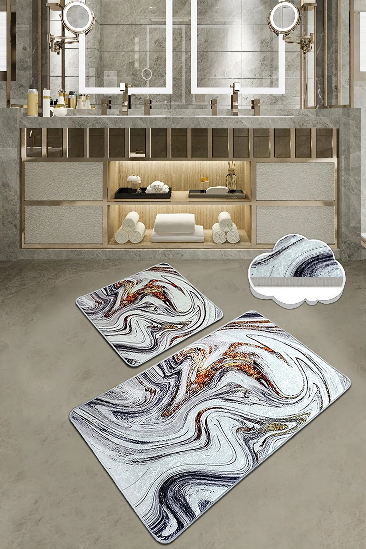 Коврик Chilai Home BLUR 2 LI SET