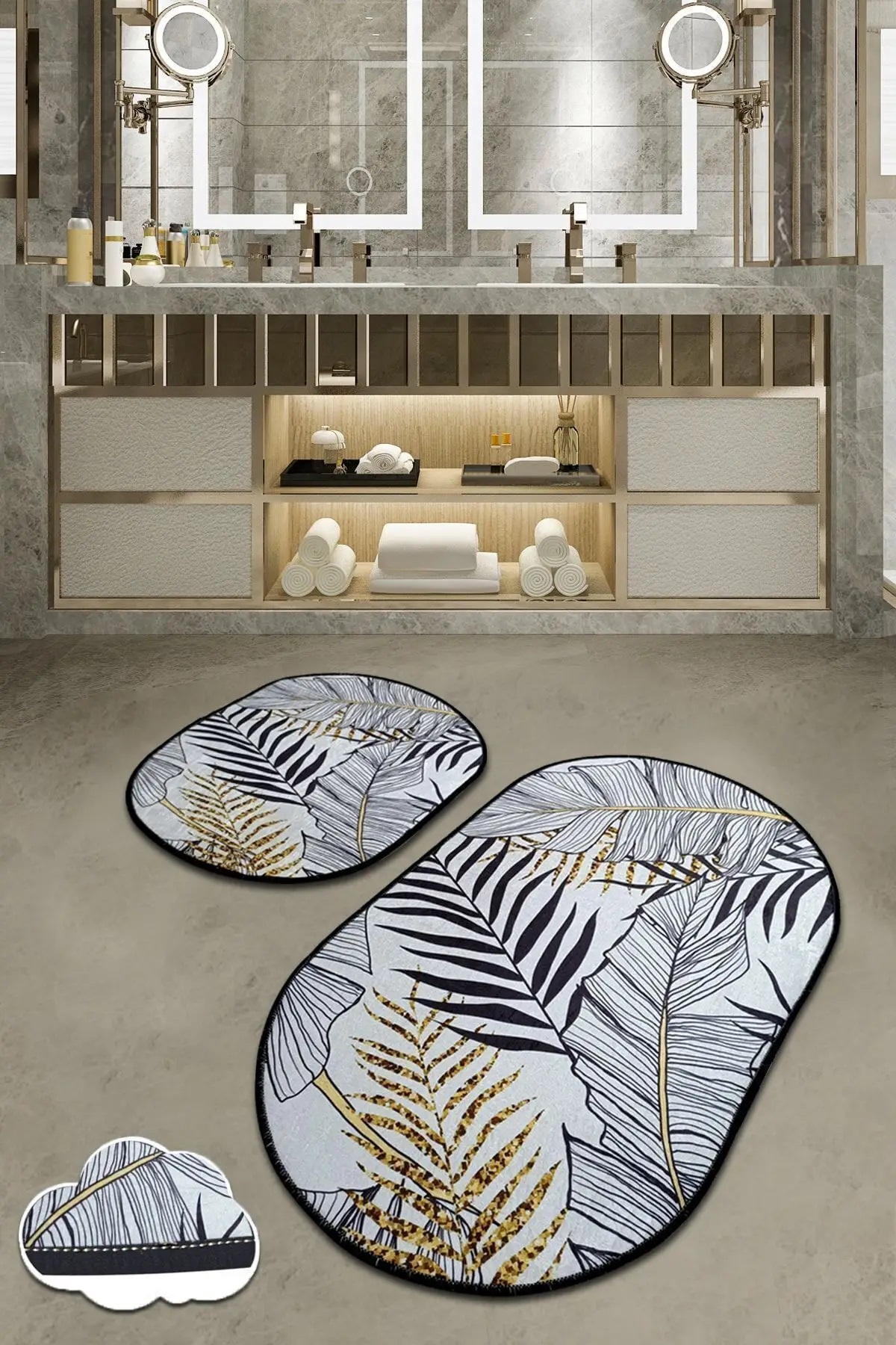 Килимки для ванної кімнати Chilai Home HERBAL DJT 2LI