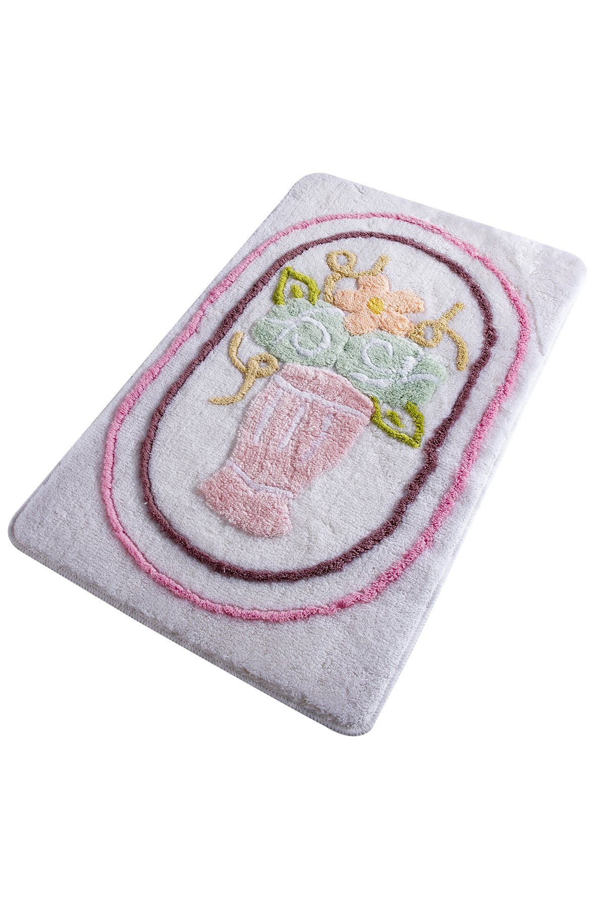 Килимок для ванни Chilai Home Demet White 60х100