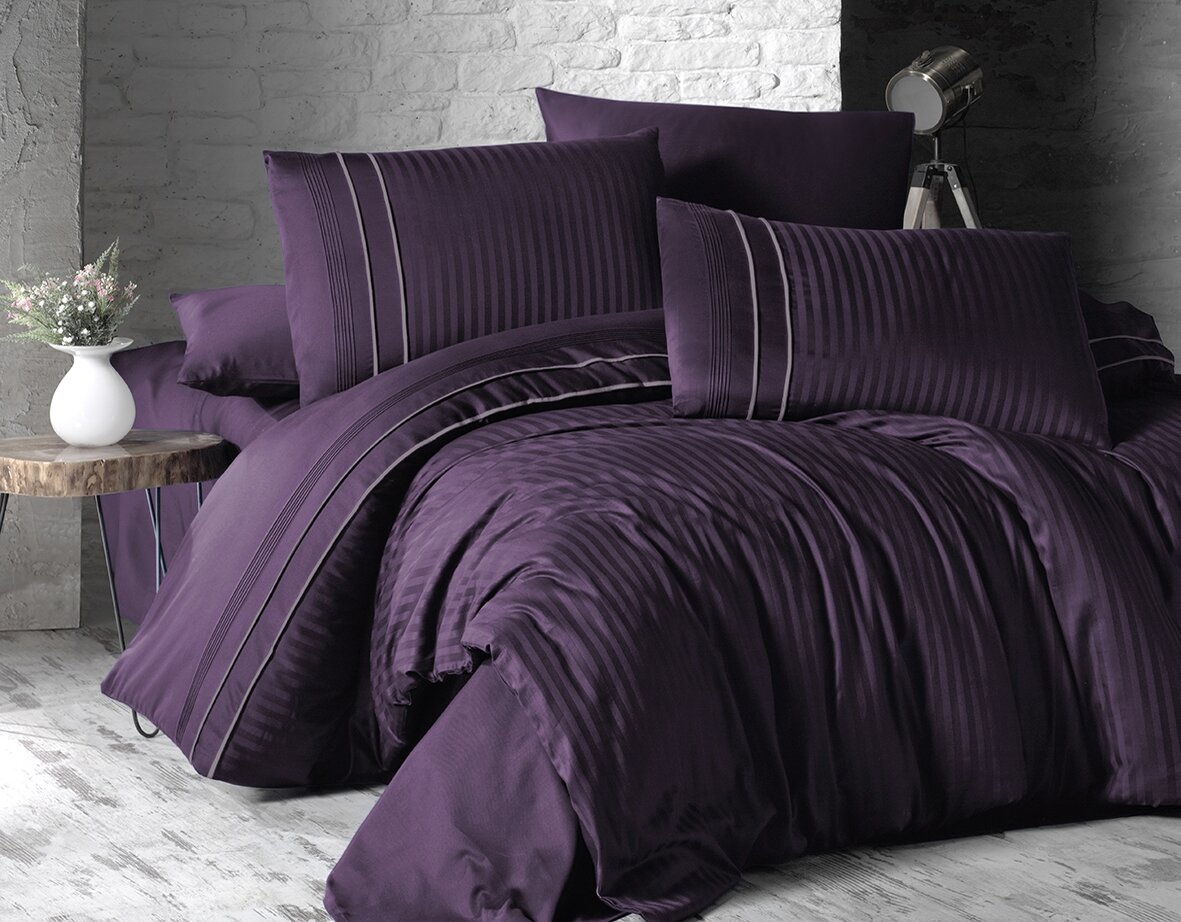 Постільна білизна First Choice stripe style mor