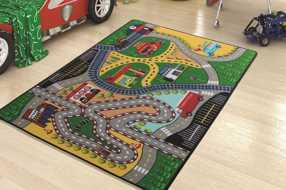 Килим в дитячу кімнату Confetti Freeway Yesil 100x150
