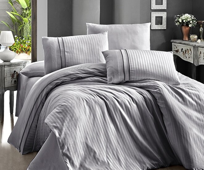 Постільна білизна First Choice stripe style gri