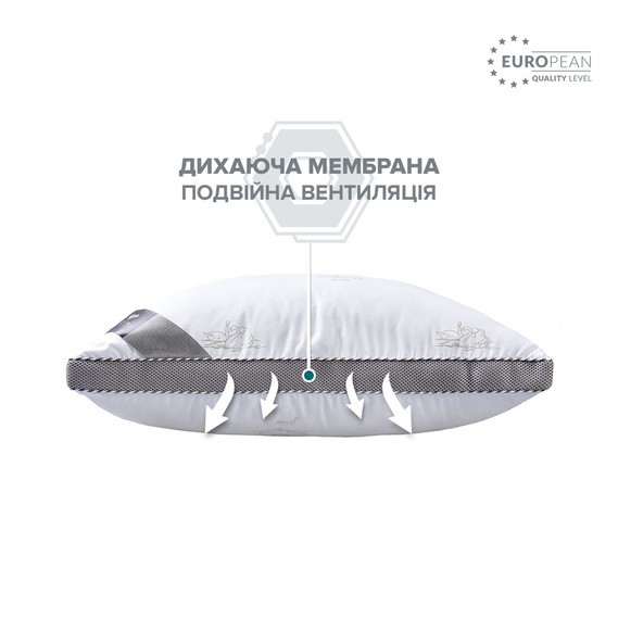 Подушка IDEIA Classica Soft 3D трикамерна лебеді