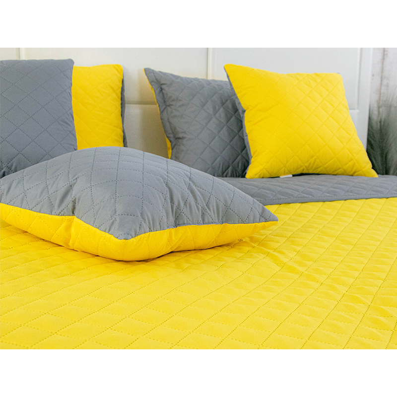 Подушка декоративна РУНО Yellow Grey