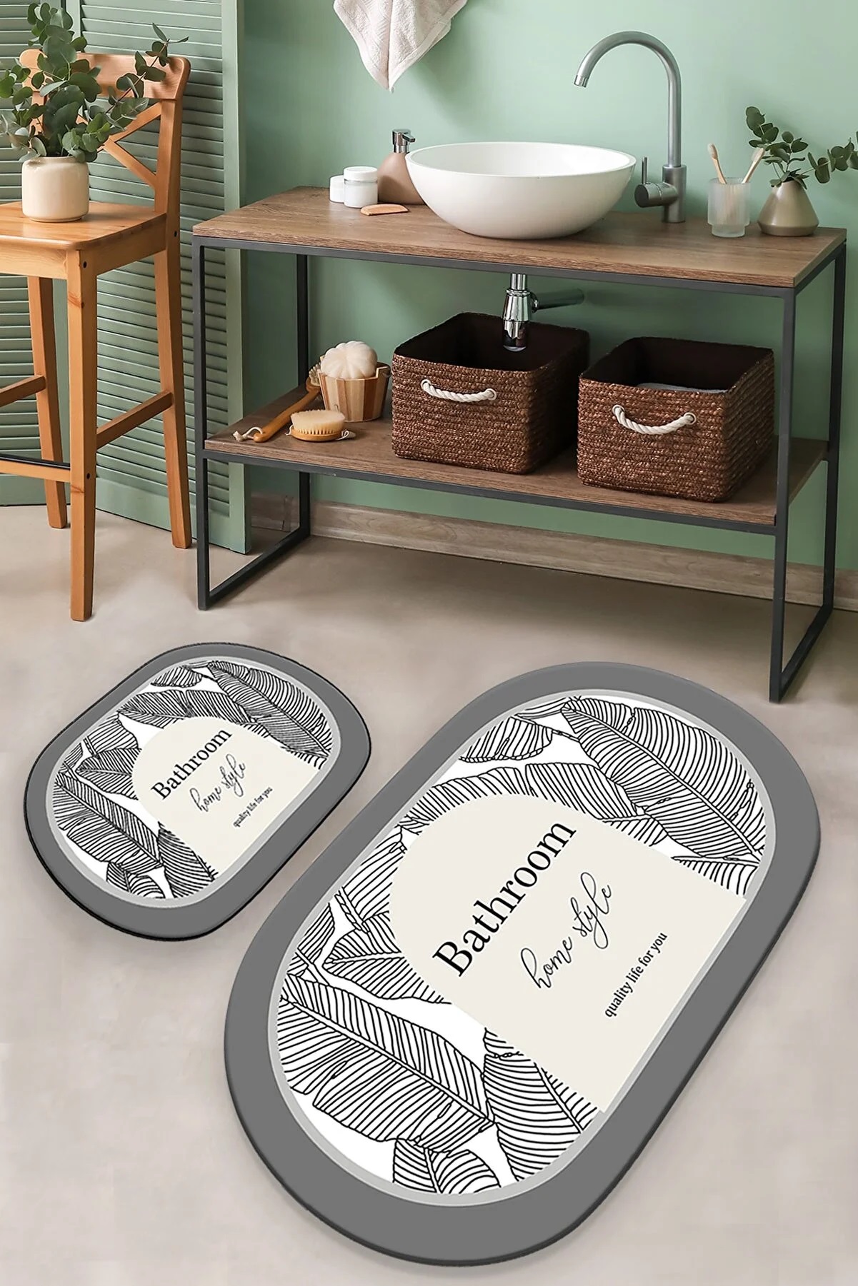 Килимки для ванної кімнати Chilai Home EARTH SURFACE DJT 2Lİ