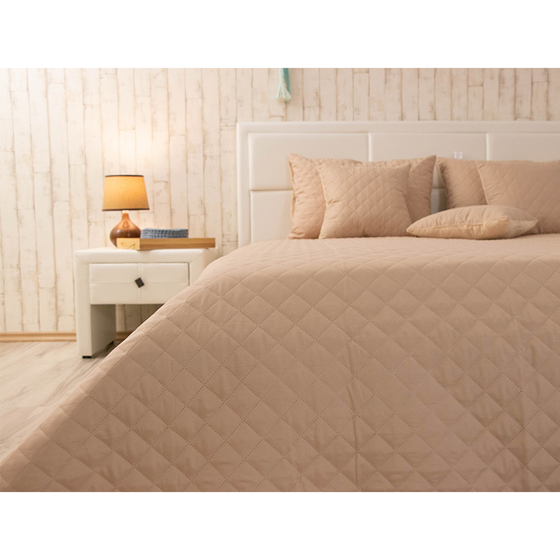 Покривало стьобане Руно Beige ромб