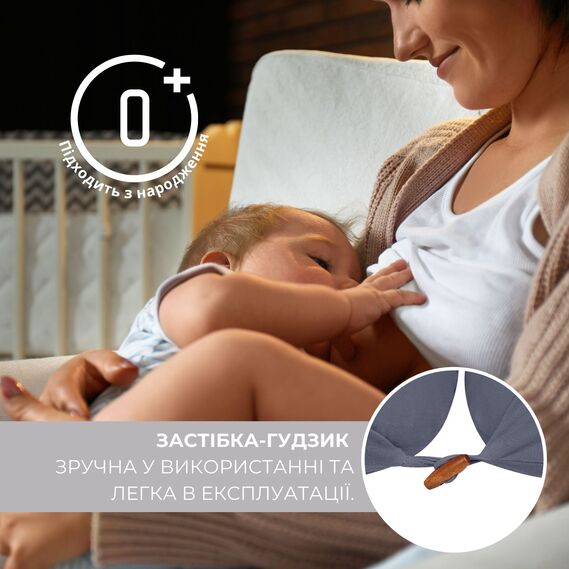 Подушка IDEIA SD STANDART для годування темно сіра