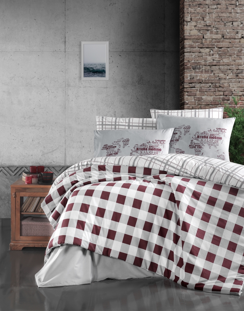 Постільна білизна First Сhoice edmon dark red
