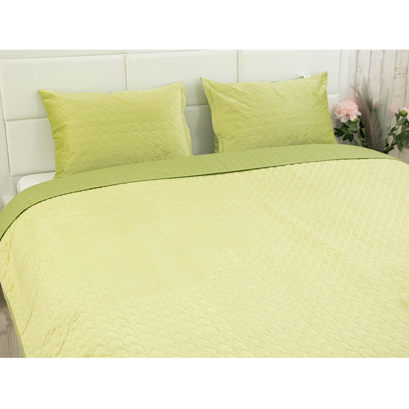 Покривало стьобане Руно Green banana