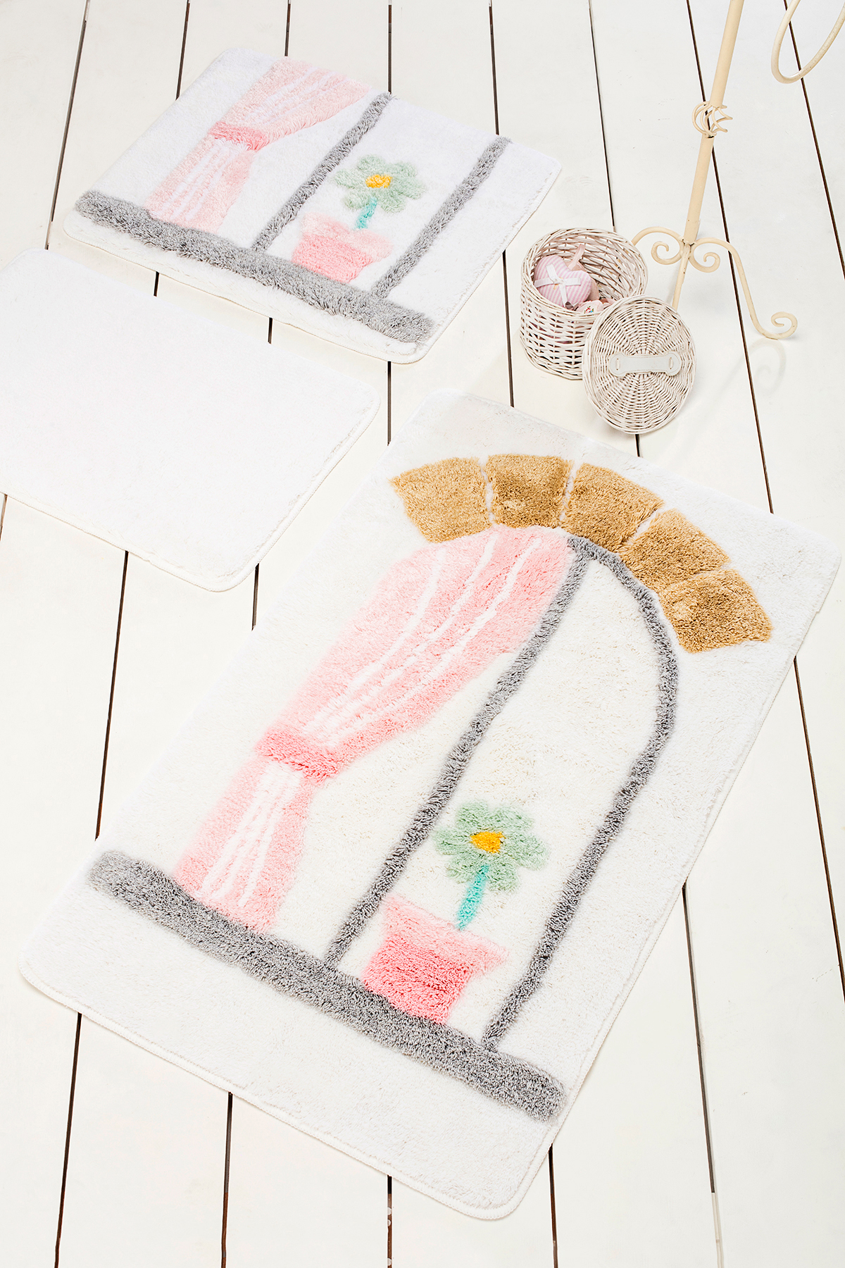 Килимок для ванни Chilai Home Bodrum White