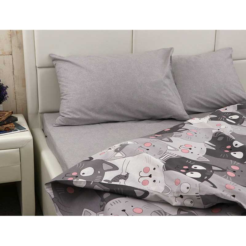Постільна білизна РУНО Grey Cat