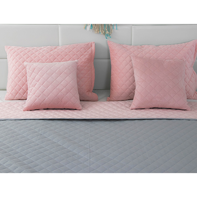 Подушка декоративна РУНО Pink and Grey ромб