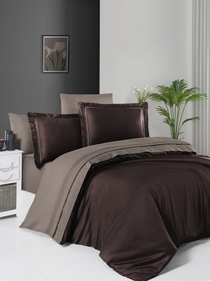 Постільна білизна First Choice dark brown/mink