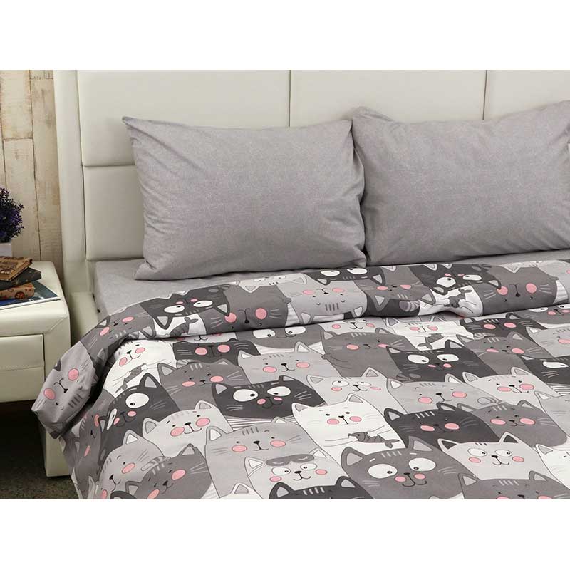 Постільна білизна РУНО Grey Cat
