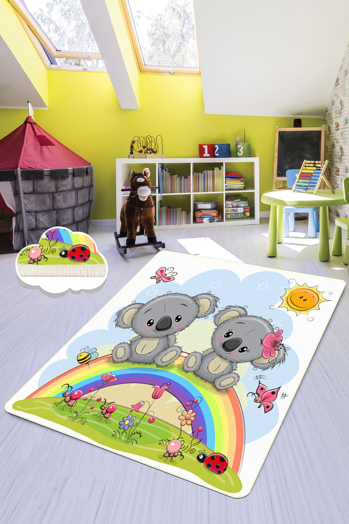 Дитячий килимок Chilai Home RAINBOW ELEPHANTS 100х160 см.