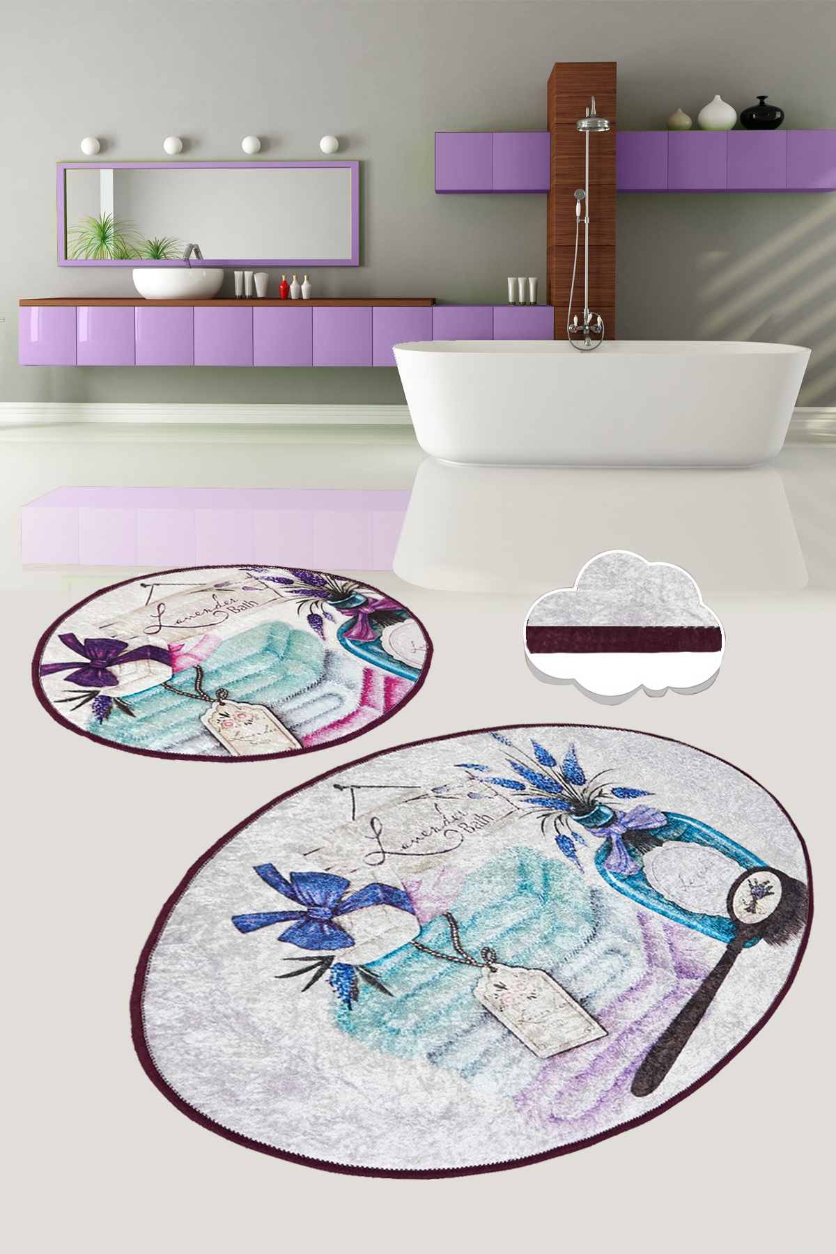 Килимки для ванни Chilai Home LAVANTA DJT 50х60 см., 60х100 см.