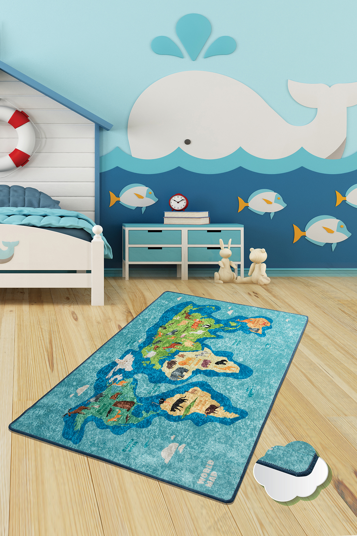 Дитячий килимок Chilai Home MAP MAVI 100х160 см.