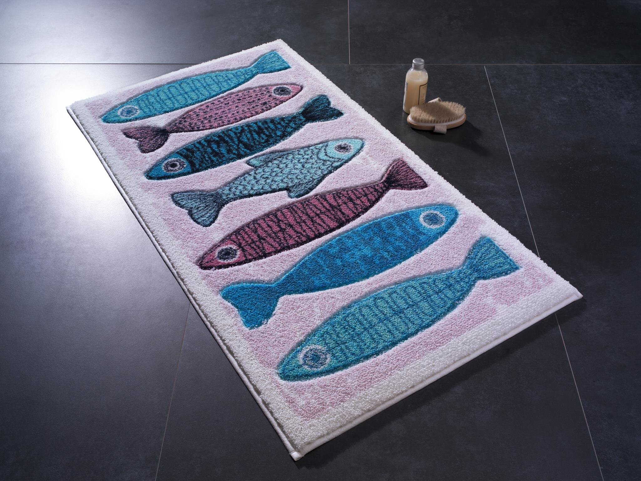 Килимок для ванни Confetti Fishy Pembe 50*57